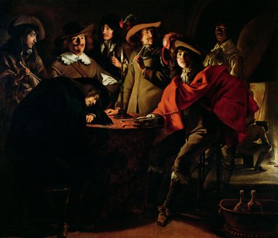 Vagterne ryger, 1643 af Louis le Nain