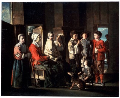 Besøget hos bedstemoderen, 1645. af Louis le Nain