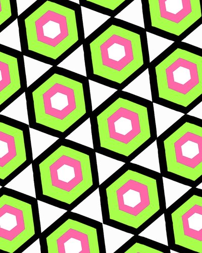 Hexagon (digital) af Louisa Hereford