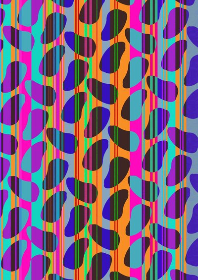 Stripe Beans (digitale) af Louisa Hereford