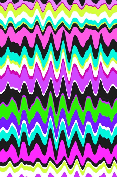 Wavy Stripe, 2015, Digital Media af Louisa Hereford