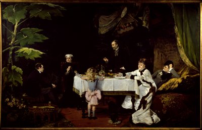 Morgenmaden i drivhuset Maleri af Louise Abbema (1858-1927) 1877 søn. 1,94x3,08 m Pau, Museum of Fine Arts. af Louise Abbéma