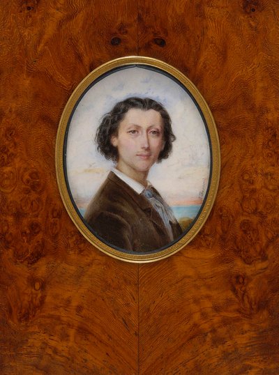 Portræt af komponisten Franz Liszt 1811-1886, 1836. af Louise Besnard née Vaillant