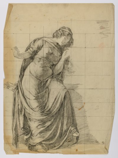 Uden titel (Draperet kvindefigur) af Louise Cox