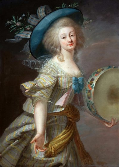 Portræt af en danser, ca. 1780. af Elisabeth Louise Vigee Lebrun