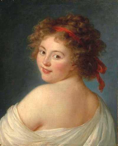 Portræt af grevinde Yekaterina Skavronskaya, født von Engelhardt 1761-1829, 1790. af Elisabeth Louise Vigee Lebrun