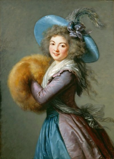 Portræt af Madame Molé-Raymond, 1786. af Elisabeth Louise Vigee Lebrun