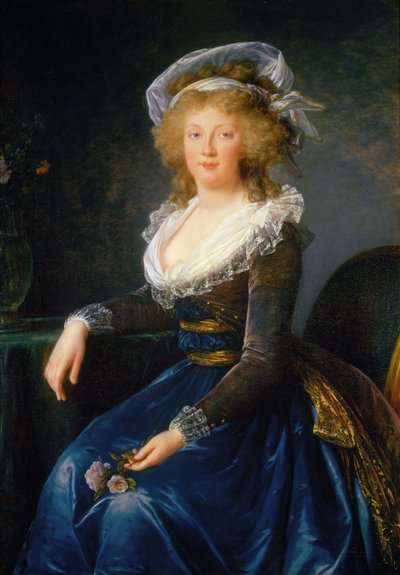Portræt af Maria Theresia af Napoli og Sicilien 1772-1807, ca. 1790. af Elisabeth Louise Vigee Lebrun