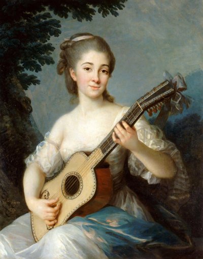 Portræt af Marie-Louise de Robien, 1774. af Elisabeth Louise Vigee Lebrun