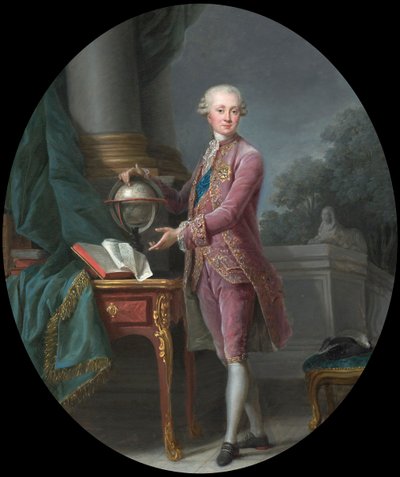 Portræt af prins Karl Heinrich von Nassau-Siegen 1743-1808, 1776. af Elisabeth Louise Vigee Lebrun