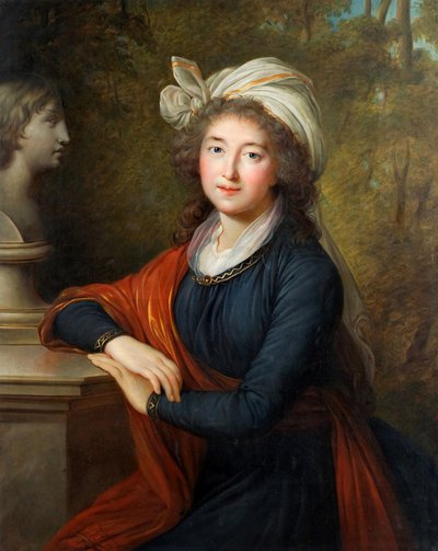 Portræt af prinsesse Elzbieta Izabela Lubomirska, født grevinde Czartoryska 1736-1816, 1793. af Elisabeth Louise Vigee Lebrun