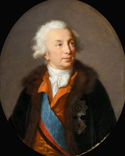 Portræt af grev Ivan Ivanovich Shuvalov 1727-1797, ca. 1796. af Elisabeth Louise Vigee Lebrun