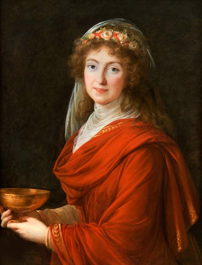 Portræt af grevinden Siemontkowsky-Bystry, 1793. af Elisabeth Louise Vigee Lebrun