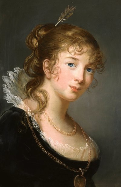 Prinsesse Frederica Dorothea Louise Philippine af Preussen 1770-1836, grevinde Radziwill, ca. 1801. af Elisabeth Louise Vigee Lebrun