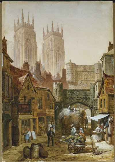 Bootham Bar, York af Louise Ingram Rayner