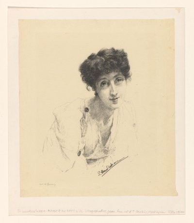 Portræt af Laura Theresa Alma-Tadema af Lourens Alma Tadema