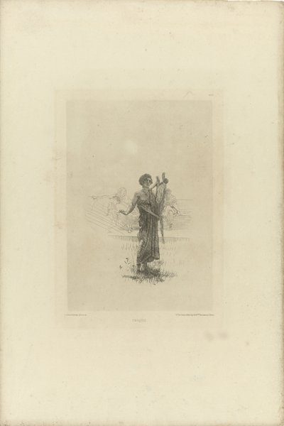 Skitse til improvisatoren Croquis (titel på objekt) af Lourens Alma Tadema