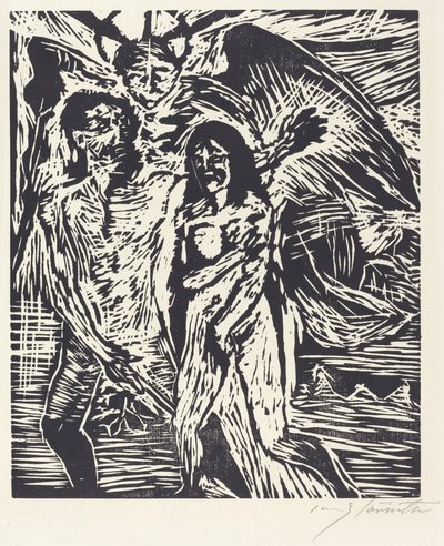 Uddrivelse fra paradis (uddrivelsen fra paradis) af Lovis Corinth