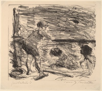 Badeanstalt Badehuset, 1920. af Lovis Corinth