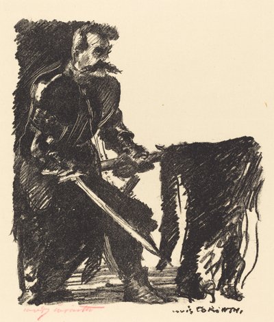 Bannerbærer (standardbærer) af Lovis Corinth