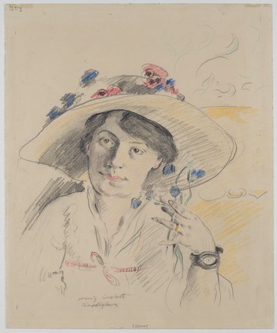 Portræt af kunstnerens hustru, Charlotte Berend-Corinth af Lovis Corinth
