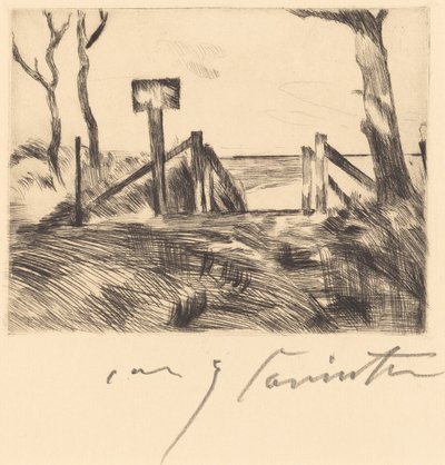 Bro med tegn af Lovis Corinth