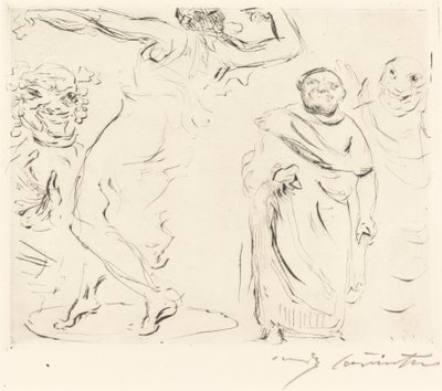 The Gastmahl of Trimalchio: pl. XI (Trimalchio-banketten: pl. XI) af Lovis Corinth