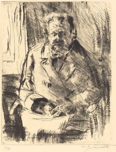 Digteren Digteren, 1920. af Lovis Corinth
