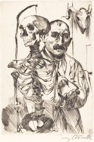 Kunstneren og Døden II af Lovis Corinth