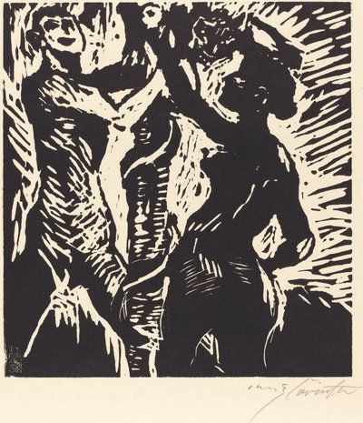 Adam og Evas fald, 1919. af Lovis Corinth