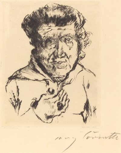 Kunstnerens Svigermor af Lovis Corinth