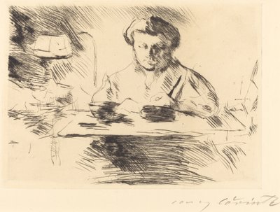 Die Gattin (kunstnerens kone) af Lovis Corinth