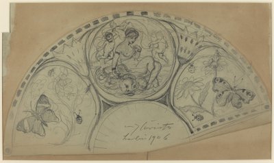 Fan Design [recto] af Lovis Corinth