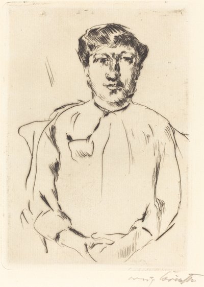 Frauenbildnis (Portræt af en kvinde) af Lovis Corinth