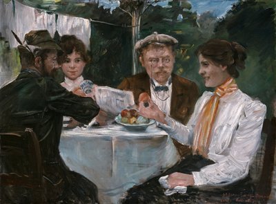 Morgenmad i Max Halbes have af Lovis Corinth