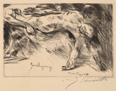 Grablegung begravelse, 1921-1922. af Lovis Corinth