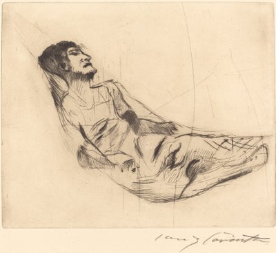 In the Hammock II In the Hammock II, 1920. af Lovis Corinth