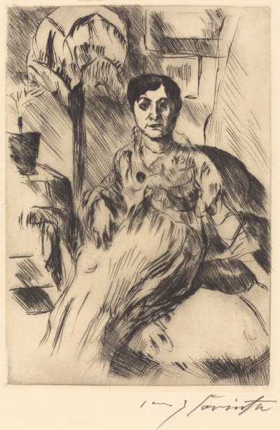 Interiør med kvinde Interiør med kvinde, 1917. af Lovis Corinth