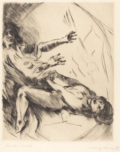 Joseph und Potiphars Weib I Joseph og Potifars kone I, 1914. af Lovis Corinth
