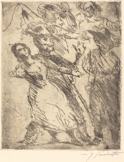 Kavalerer med en kvinde af Lovis Corinth