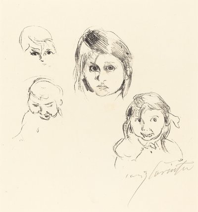 Kinderköpfe Heads of Children, 1914. af Lovis Corinth