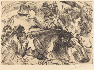 Kristus der bærer korset af Lovis Corinth