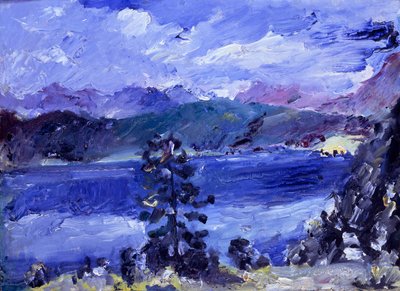 Walchensøen med lærk af Lovis Corinth