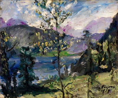 Landskab ved Walchensee af Lovis Corinth