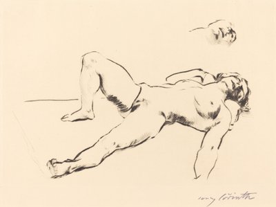 Liggende nøgen kvinde II af Lovis Corinth