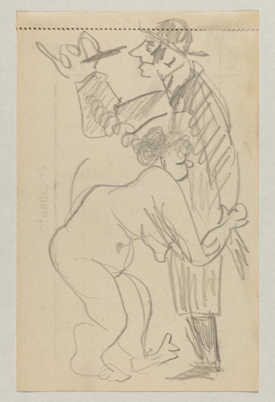 Lovis Corinth og Carl Strathmann af Lovis Corinth