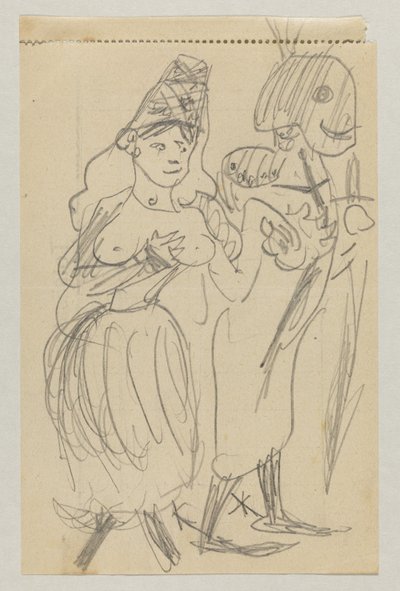Lovis Corinth og Carl Strathmann af Lovis Corinth