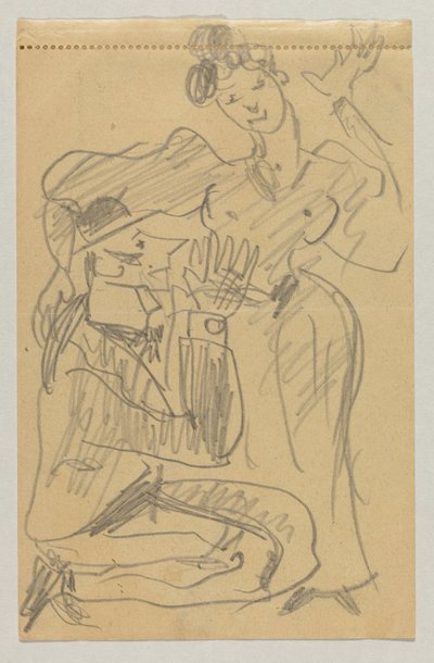 Lovis Corinth og Carl Strathmann af Lovis Corinth