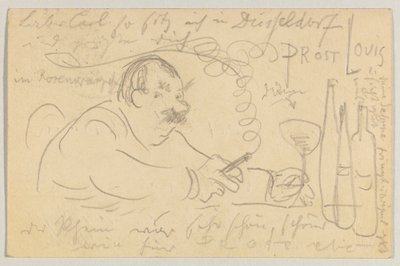 Lovis Corinth til Carl Strathmann: postkort, poststemplet 13. september 1907 af Lovis Corinth