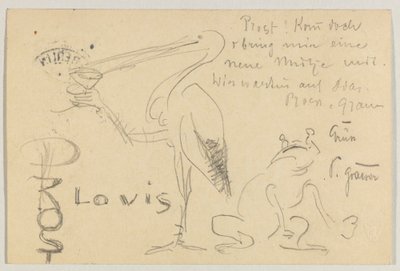 Lovis Corinth til Carl Strathmann: postkort, poststemplet 20. september 1906 af Lovis Corinth